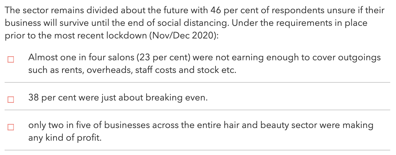 NHBF Hair industry points 2021
