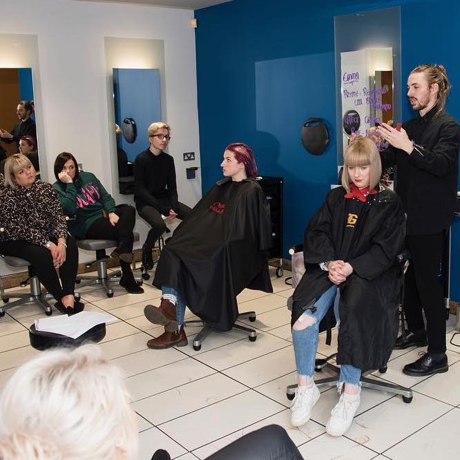 group hairdressing education