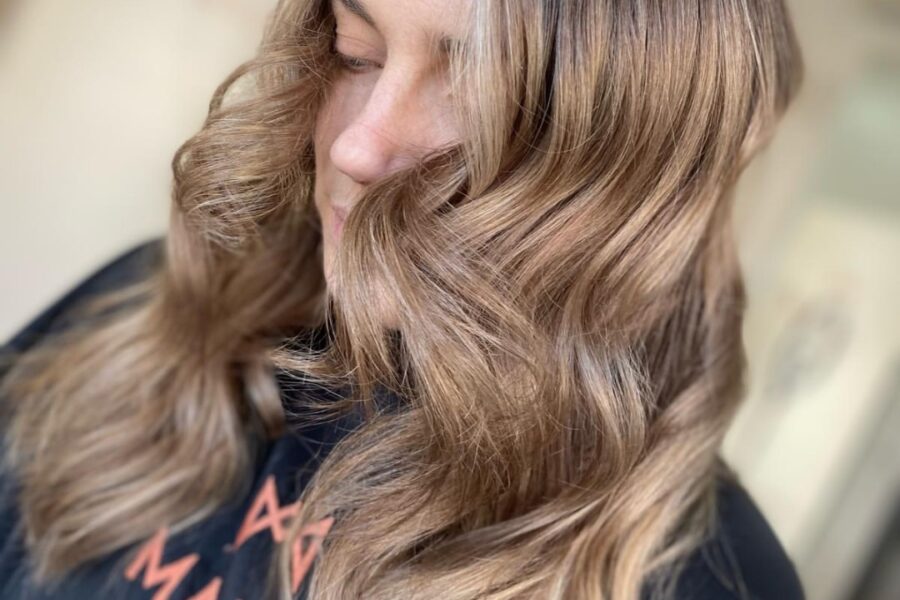 balayage specialists work on long hair